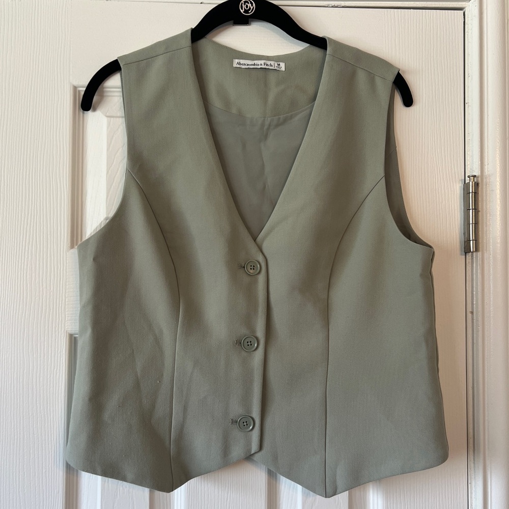 Green Button-Up Vest